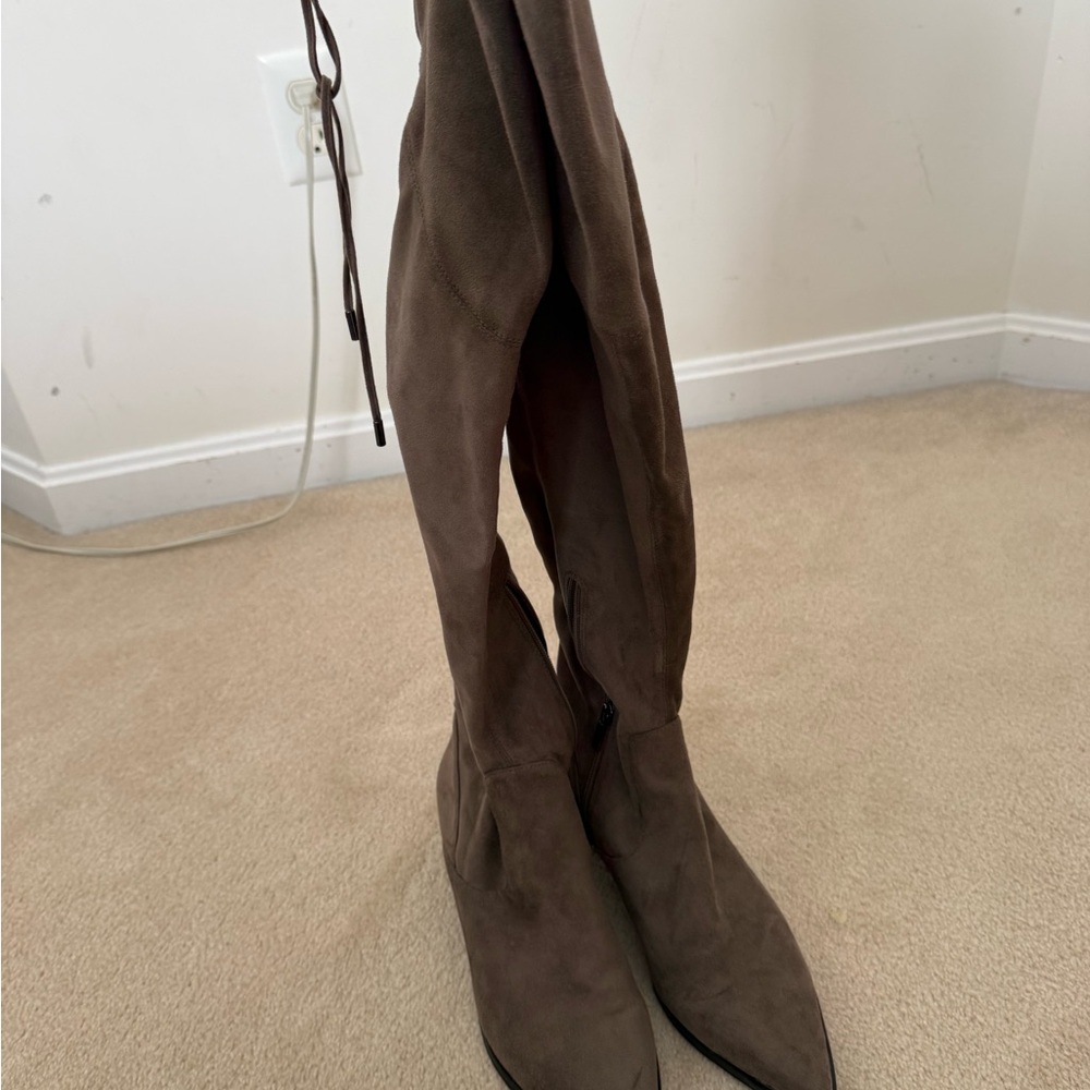 Marc Fisher Taupe Over-the-Knee Boots